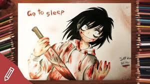 Drawing Jeff The Killer Creepypasta Horror Portrait Anime Manga Style Time Lapse Youtube