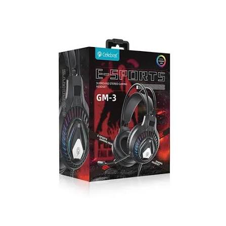CELEBRAT GM-3 E-SPORTS GAMING HEADSET - BLACK 
