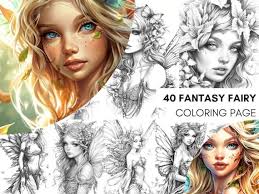 Paginas para colorear cuentos DE HADAS Mágicos para adultos en formato PDF 