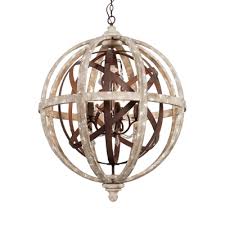 10% coupon applied at checkout. Globe Shape Pendant Light 5 Lights American Rustic Metal And Wood Chandelier Light For Dining Room Beautifulhalo Com