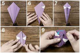 Flip the paper over to the back, origami paper is usually white on this side. Easy Origami Swan Tutorial