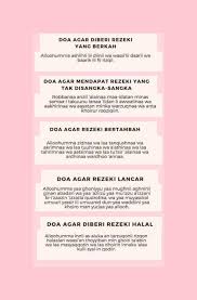 Overall rating of doa menambah rezeki dan doa rezeki halal is 1,0. 5 Doa Untuk Beroleh Rezeki