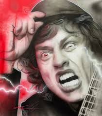 Bon Scott Original Art Artworks & Paintings For Sale