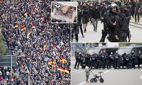 Far Right Protesters March In Germany After Man Killed By Migrants Man Kill Protest Germany