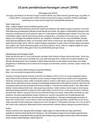 1.sedang rebung baik dipatah, jadi buluh melepuh jari. 10 Jenis Pendahuluan Karangan Umum