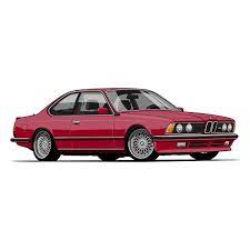 Bmw M6 E24 Vector Art On Behance Bmw 10 Old Classic Cars Bmw