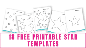 This article features 20 star coloring pages for preschoolers. 18 Free Printable Star Templates Freebie Finding Mom