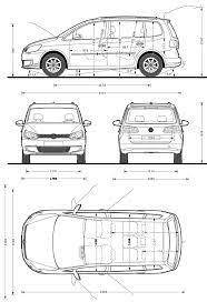 volkswagen touran altijd handig om de maten te weten blueprints pinterest and vw coloriage champignon reddit