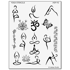 Yoga Symbol And Pose Tattoo Designs Yoga Tattoos Yoga Symbols Yoga Symbols Tattoo