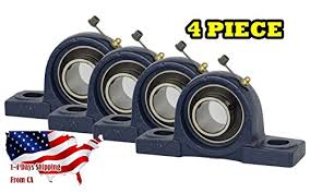 4 Piece Ucp204 12 3 4 Inch Pillow Block Bearing Solid Base Self Alignment Brand New