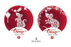 3 Cards For Chinese New Year 2020 Chinese New Year Design Chinese New Year 2020 New Year Symbols