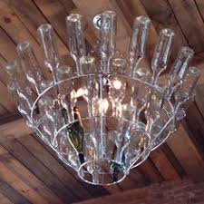Bottle Chandelier At The Farm Table Bernardston Ma