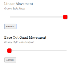 Vanilla Javascript Animation Easing Library Gruuvy Js