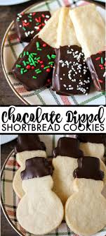 Chocolate Dipped Shortbread Cookies Cookies Recipes Chocolate Chip Cookies Recipes Christmas Shortbread Cookies