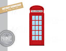Red Phone Booth Clip Art Downloads Vector Phone Booth Ai Png Etsy Clip Art Downloadable Art Photo Album Scrapbooking