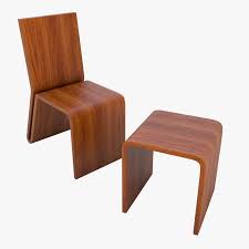 Target / furniture / wood stools (2566). Wooden Chair Stool 02 C4d