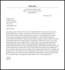 professional c n a cover letter sample writing guide