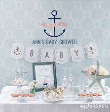 Get your hands on zazzle's great nautical baby shower decoration items. 8 Trendy And Unique Baby Shower Themes Baby Aspen Blog Nautical Baby Shower Decorations Nautical Baby Shower Nautical Baby Shower Invitations