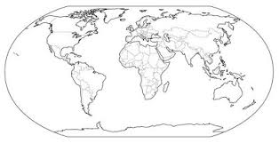 Mapa Del Mundo Para Colorear