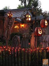 Build a few of these fence pieces to make a want a cute and easy way to decorate your front yard for halloween? Amazing Diy Halloween Decorations From The Shadow Farm Halloween Decorations Diy Outdoor Halloween Outside Halloween Diy Yard