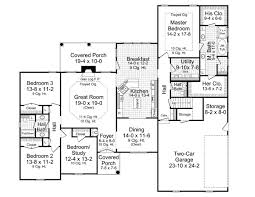To see more 1 story house plans try our advanced floor plan search. House Plan 59049 Traditional Style With 3000 Sq Ft 4 Bed 3 Bath 1 Half Bath