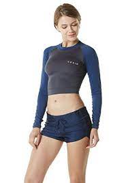 Tesla Tesla Women S Upf 50 Crop Top Long Sleeve Athletic Rashguard Fsr22 Wt71 Tankini Swimsuits For Women Women Swimsuits Womens Swimsuits Bikini