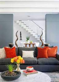 Cream is the perfect shade for bright and airy living rooms in period homes, especially if you're lucky enough to have windows big enough to enhance natural light. Sofa Color Ideas For Living Room That Looks Beautiful Living Room Orange Grey Sofa Living Room Living Room Grey