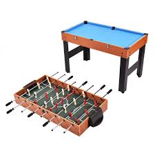 48 3 In 1 Multi Combo Football Billiards Pool Hockey Game Table Assembled Dimensions 48 5 X 22 7 X 32 5 L X W X H Table Games Soccer Table Hockey Games