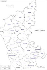 Select map type / size. Karnataka Free Map Free Blank Map Free Outline Map Free Base Map Boundaries Districts Names White
