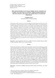 Pentingnya akuntansi sebagai dasar penyusunan laporan keuangan, dan isi informasi laporan keuangan, 5. Pdf Pengaruh Pembiayaan Usaha Mikro Kecil Menengah Umkm Dan Kecukupan Modal Terhadap Kemampuan Mendapatkan Laba Dari Aset Perbankan Syariah Di Indonesia