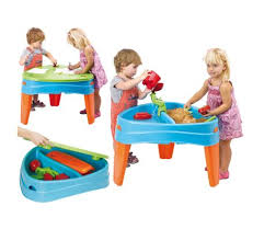 Die rille am rand fängt auf, was über„schwappt. Feber Kindertisch Sand Wasser Spieltisch Matschtisch Wassertisch Sandkasten Ebay