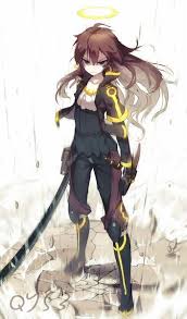 Anime picture original tian ling qian ye bai yemeng long hair ...