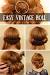 Rolled Hair With Roller