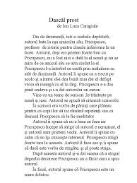 Ieri, în ajunul zilei de naştere a lui ion luca caragiale, a avut loc o premieră, un proiect impresionant al teatrului radiofonic, realizat de regizorul mihai lunceanu cu actori de la teatrele din cluj, targu mureş, timişoara şi iaşi. Dascal Prost De Ion Luca Caragiale Rezumat
