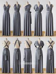 Dark Grey Infinity Bridesmaids Dress Multiway Convertable Dress Infinity Dress Bridesmaid Convertible Bridesmaid Dress Multiway Bridesmaid Dress
