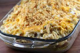Cheese, bacon, sliced green onions Chicken Noodle Casserole Recipe With Images Recipes Chicken Noodle Casserole Casserole Recipes