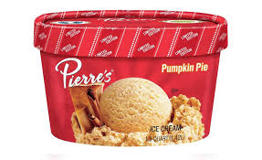 Seasonal Limited Edition Pumpkin Pie Ice Cream Returns From Pierre S 2020 09 28 Refrigerated Frozen Foods