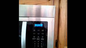 And then redisplay the time. Samsung Microwave Se Error Youtube