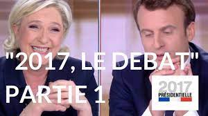 L'heure du grand débat est arrivée. 2017 Le Debat Marine Le Pen Emmanuel Macron France 2 Premiere Partie Youtube