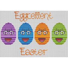 Eggcellent Easter Downloadable Cross Stitch Chart