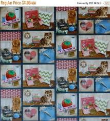 Krafty Kittens Squares Cotton Fabric Quilt Home Decor Craft Spx Fabrics Fast Shipping N246 Cat Fabric Fabric For Sale Online Crafts