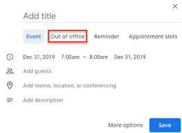 How Do I Set Up Out Of Office On An Existing Event Calendar Community