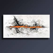 Black And White With Color Art Abstract Painting Black White Gray Skin Color Painting Large Modern Wall Art Original Contemporary Canvas Art Ac Original Canvas Art Abstract Painting Abstract