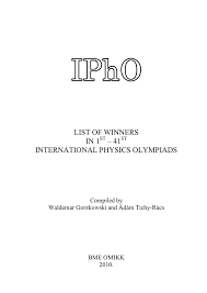 List Of Winners In 1st 40th Ipho