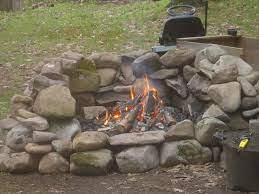 Creek Rock Fire Pit Fireplace Design Ideas Fire Pit With Rocks Fire Pit Bbq Diy Fire Pit