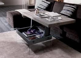 The coffee table's foldable style allows it to be changed into a variety of different configurations, providing multiple options and usages. Ozzio Bellagio Multi Functional Table Ozzio Furniture At Go Modern London