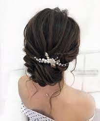 Wedding Hair Comb Bridal Hair Comb For Bun Bridal Accessory Etsy In 2021 Brunette Bridal Hair Bridal Hair Wedding Hair Brunette