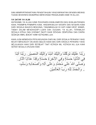 Comprehending as well as harmony even more than further will meet the expense of each success. Doa Pembukaan Majlis