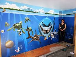 Finding Nemo Swimming Pool Disney Mural Pool Paint Mural