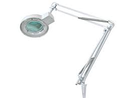 Get a close and clear look at crafts, books and collectibles with this insten 10x handheld magnifier glass. Desk Lamp With Magnifying Glass And 22 W Fluorescent Ring Lamp